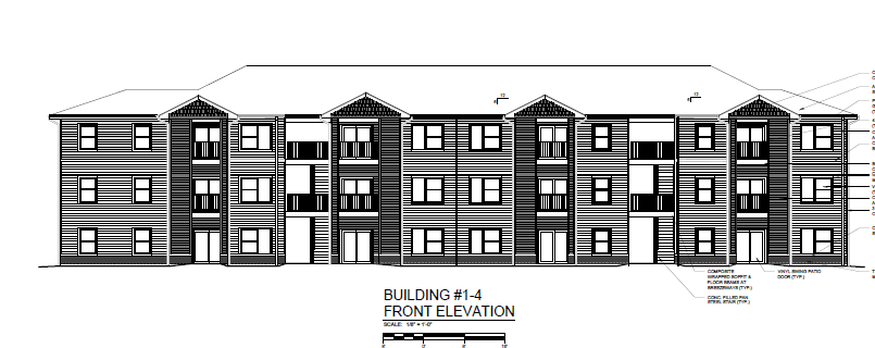 Design layout for Fairhaven Meadows - An affordable housing development in Brevard, North Carolina.
